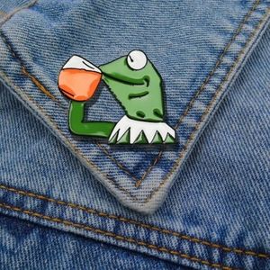 Frog Meme Enamel Pin 🐸